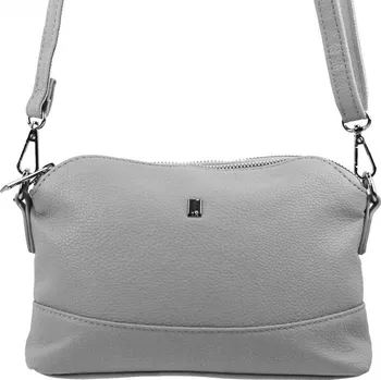 Kabelka Světle šedá crossbody dámská kabelka se třemi oddíly 5414-BB