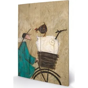 Obraz Dřevěný obraz SAM TOFT - taking the girls home, Sam Toft