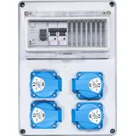 Zásuvková skříň ETI EDS8 RCD 4 B IP44 4x230V jištěná s chráničem 001105206