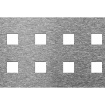 Plech Perfoo Děrovaný plech Qg 20-50, Žárový zinek 2x1000x2000mm