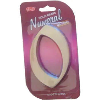 Domovní cedule číslo 125mm nikl satén "0" Satén