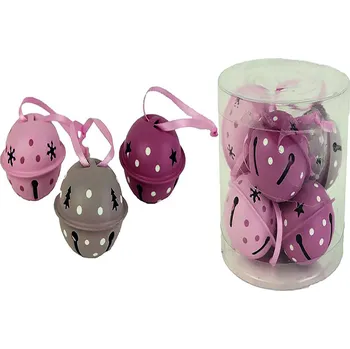 Vánoční ozdoba Vánoční dekorace - rolničky kovové 3ks/1bal