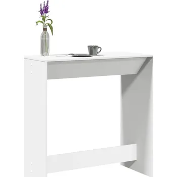 Barový stolek Barový stůl, bílý, 102x50x103,5 cm, dřevěný materiál
