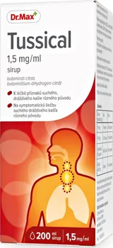 Lék na kašel, rýmu a nachlazení Tussical sirup 200 ml