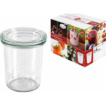 Sklenice Weck Einkochwelt Zavařovací sklenice s víčkem 160 ml, 12 ks