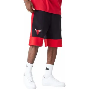 Pánské kraťasy New Era NBA Color Block Short Bulls 60416373 Czerwone M