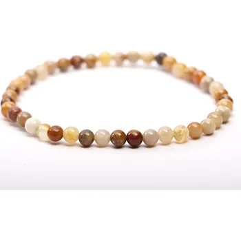 Náramek Magieprirody.cz Náramek Korál fosilní - 4 mm kuličky #815 - z přírodních kamenů
