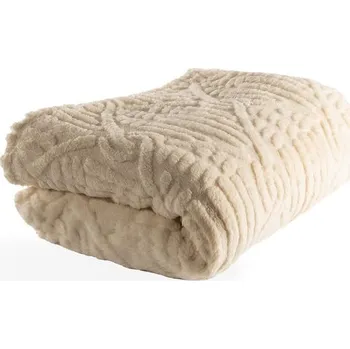deka Bílobéžová deka z mikroplyše 150x200 cm Rena – Tiseco Home Studio ID_1695240