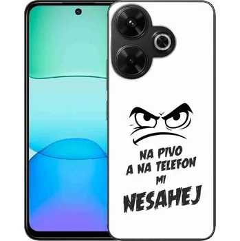 Pouzdro na mobilní telefon Gelový kryt mmCase na Xiaomi Redmi 13 4G/Poco M6 4G - pivní motiv 2 bílé pozadí