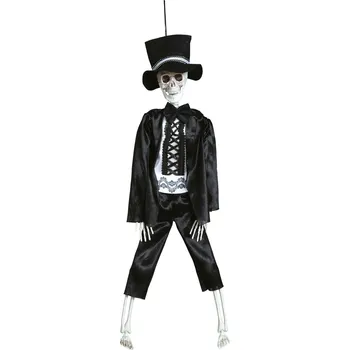 Guirca Visiaca dekorácia - Kostra v smokingu 40 cm