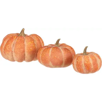 Dekorativní polštářek Dýně plastová, mix (3 ks) NL0163 OR - SLEVA 3% s kodem radost25