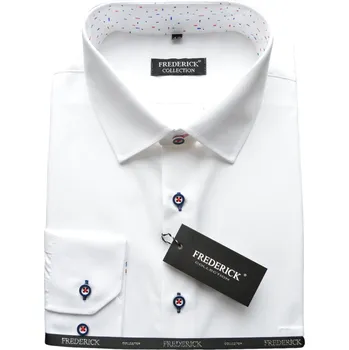 Pánská košile Pánská košile s dlouhým rukávem - střih SLIM - vzor F1891 - 40