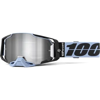 Motocyklové brýle brýle ARMEGA PETROS, 100% stříbrné plexi