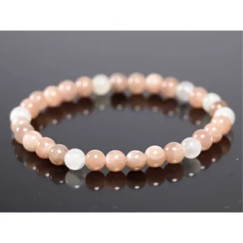 Náramek Magieprirody.cz Náramek Měsíční kámen MIX - 6 mm kuličky #516 - z přírodních kamenů