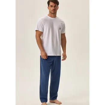 Pánské pyžamo Pánské pyžamo Henderson 41918 Bílá M