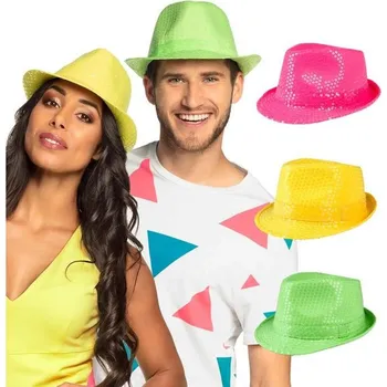 Klobouk Godan Neonový klobouk s flitry