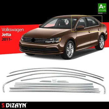 Nerez lišty oken dveří Volkswagen Jetta A6 -- rok výroby 2011-2018
