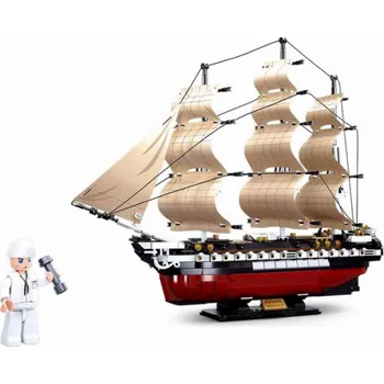 Stavebnice Konstruktor SLUBAN M38-B0836, plachetnice, 1118 dílů