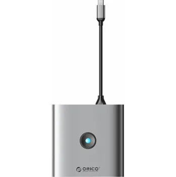 USB hub Adapter Hub 6w1 Orico, HDMI 4K + 2x USB-A 3.0, USB-C, 100W PD
