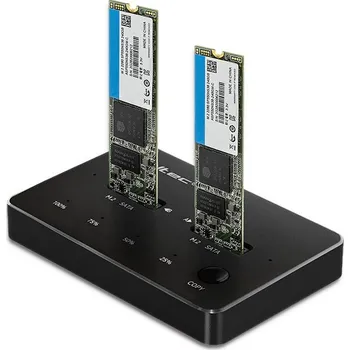 Notebook Qoltec 50310 Dokovací stanice 2x SSD M.2 SATA | NGFF | USB typ C