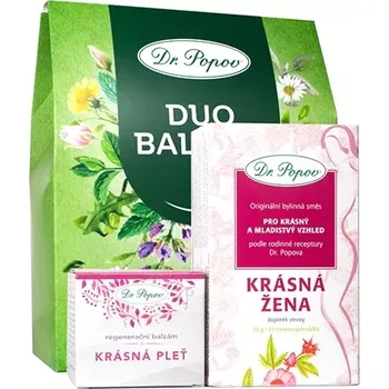 Dárková krabička DUO Balíček PRO KRÁSNOU ŽENU (Dárkový balíček pro svěží a mladistvou pokožku.)