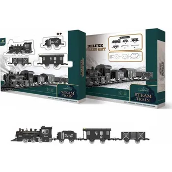 Vláček a vláčkodráha Vlak set dýmící s efekty dráha 135x75cm