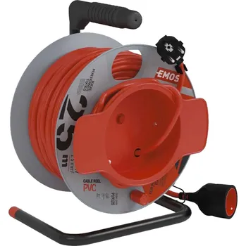 Elektroinstalační materiál EMOS Prodlužovací kabel na bubnu | 1 zásuvka, 230 V / 50 m, (1,5 mm²) - KL29002