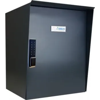 Poštovní schránka Parcel box (schránka na balíky) DOLS MINI I - nástěnný - RAL 9005 MAT. - ČERNÁ