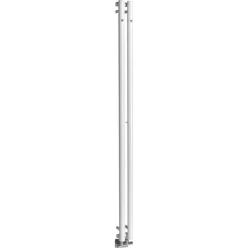 Radiátor Sapho PILON otopné těleso 122x1800mm, se dvěma háčky pro ručník, bílá mat