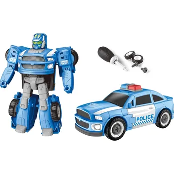 autíčko Wiky Vehicles Autorobot policejní šroubovací 15 cm