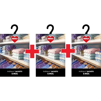 Vonný olej 2+1 ZDARMA | E-MOL | vonný sáček proti molům do skříně 3 x 8 g Dedra