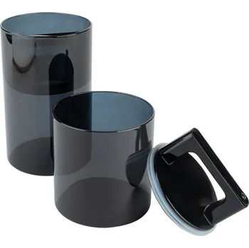 Dóza na potraviny LIVARNO home Skladovací dózy se vzduchotěsnými víčky, 2dílná sada (černá)