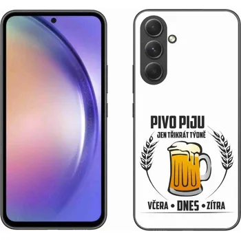 Pouzdro na mobilní telefon Gelový kryt mmCase na Samsung Galaxy A54 5G - pivní motiv bílé pozadí