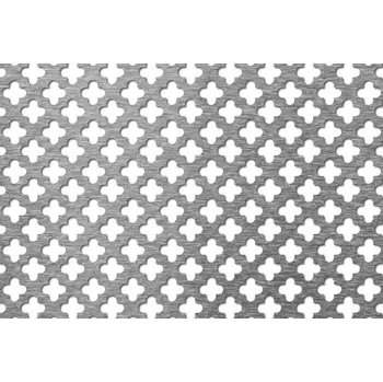 Plech Perfoo Děrovaný plech Křížek 12,21-19,2, Pozink 1x1000x2000mm