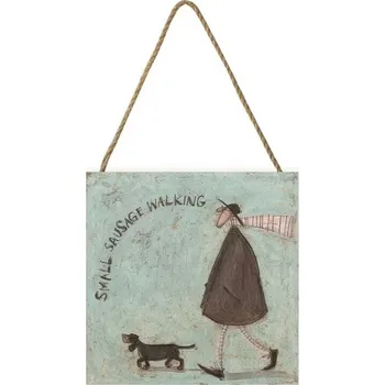 Obraz Dřevěný obraz Sam Toft - Small Sausage Walking