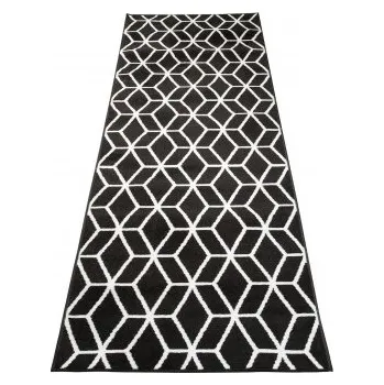 Koberec Běhoun BALI PP C434A černý / bílý