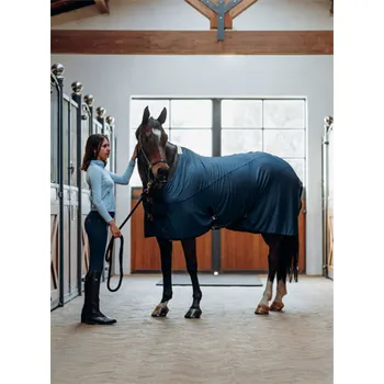 Vybavení pro koně Letní chladivá deka Horze, modrá - vel. 125/175