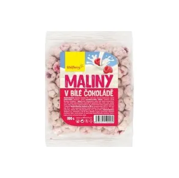 Sušená potravina Maliny sušené mrazem v bílé čokoládě 100 g Wolfberry