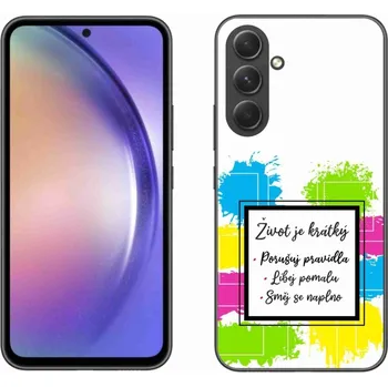 Pouzdro na mobilní telefon Gelový kryt mmCase na Samsung Galaxy A54 5G - citát 5 bílé pozadí