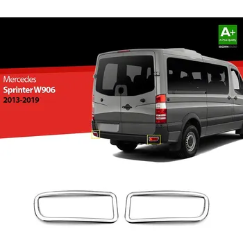 Nárazník Nerez rámečky reflektorů zadního nárazníku Mercedes Sprinter W906 - 2 ks -- rok výroby 2013-2018