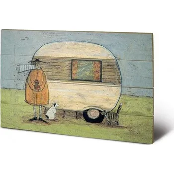 Obraz Dřevěný obraz SAM TOFT - home from home, Sam Toft