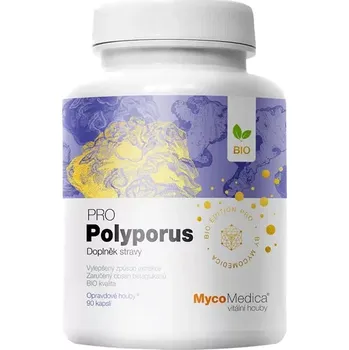 MycoMedica Polyporus PRO 90 cps. (Odvodňování organismu a proti průjmům)