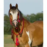 Provazový set QHP Liberty, červený - vel. Cob