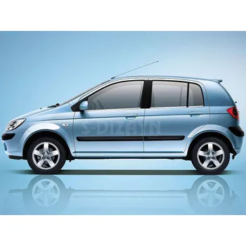 Nerez lišty spodní hrany oken dveří Hyundai Getz hatback 5.dvř -- rok výroby 2002-2011
