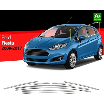 Nerez lišty horní hrany oken dveří Ford Fiesta VII -- rok výroby 2009-2017