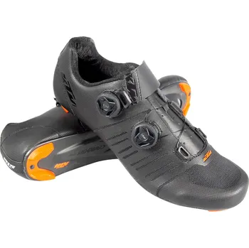 Pánské cyklistické tretry Tretry KTM Factory Team Road Carbon II 3D černé/černé Velikost obuvi: 47