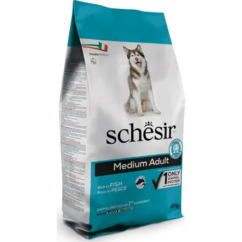 Krmivo pro psa 2x12kg Schesir Dog Medium Adult Maintenance Fish