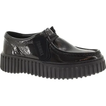 Dámské polobotky CLARKS Dámské kožené černé polobotky 26179111-BLACK-245 Velikost 39,5