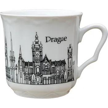 Sklenice Hrnek porcelánový s potiskem Praha 0,25l