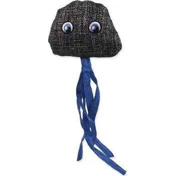 Hračka pro kočku Hračka MC Natural Fun medúza s kočičím stromom šedá 8cm